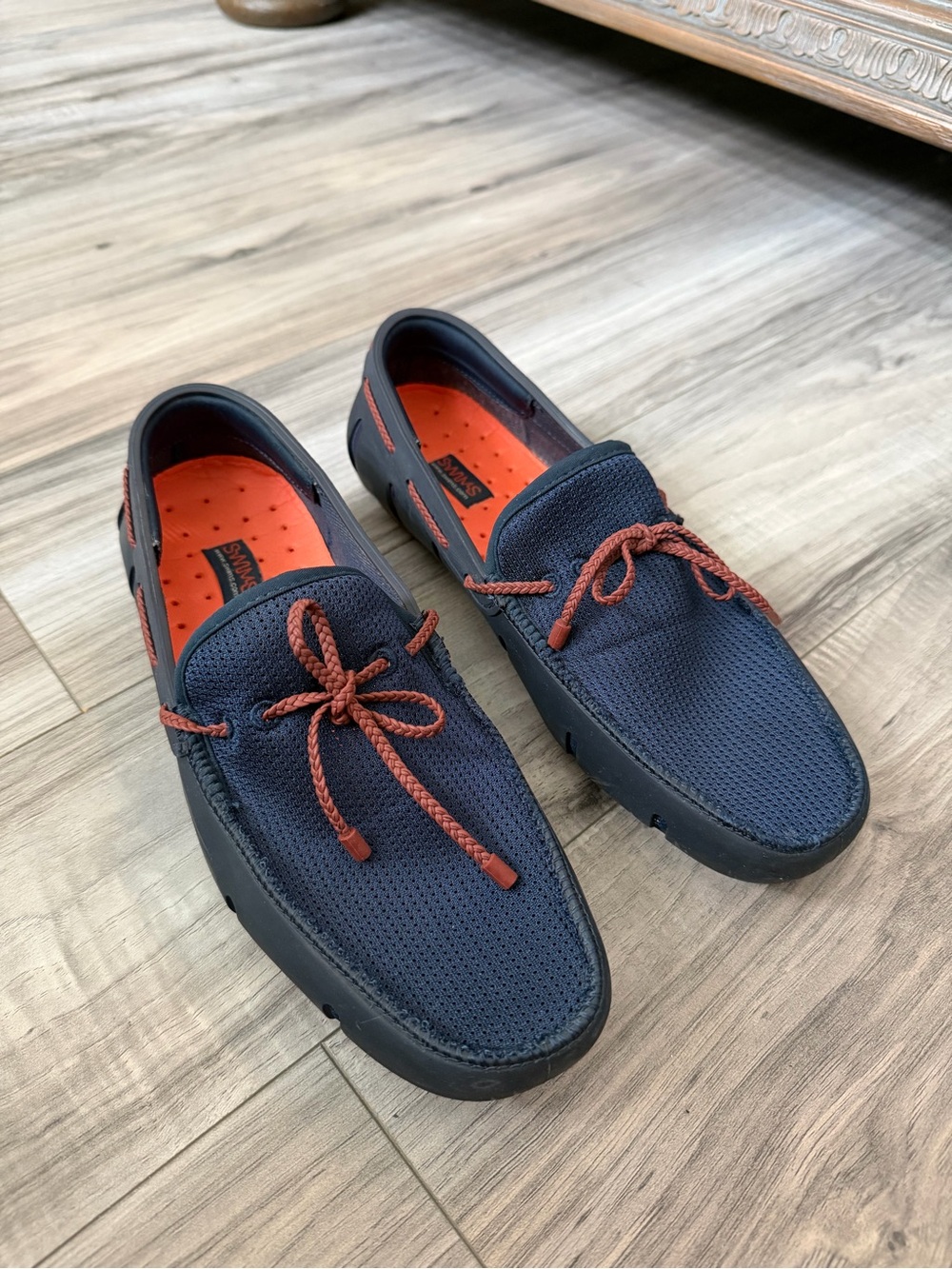 SWIMS Men's Navy & Rust Boat Shoe